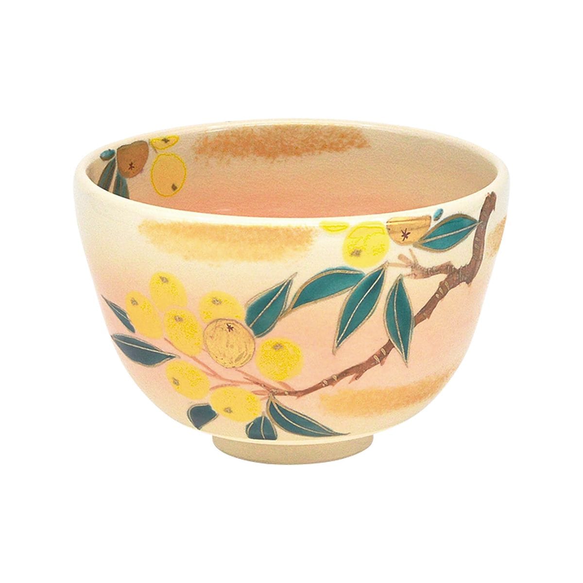 茶碗　御本　ビワ　加藤永真作（化粧箱）
