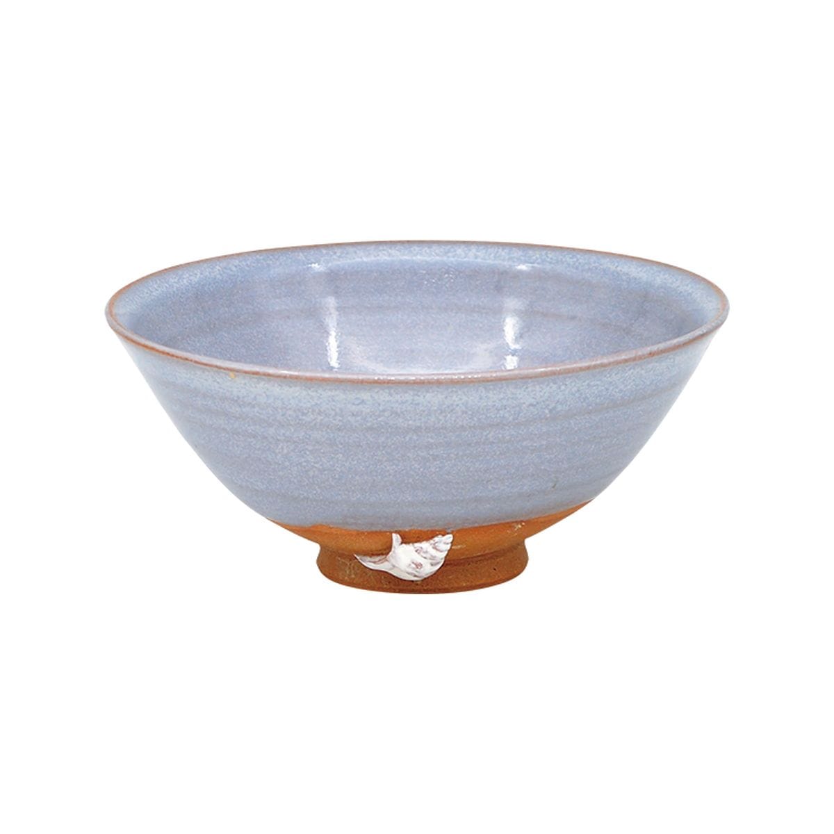 平茶碗　青?係窯　巻貝　清和窯（化粧箱）