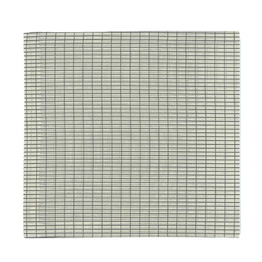 茶道具　絽帛紗　白色長方形格子　夏向き　出帛紗　（化粧箱）　(メール便対応商品）