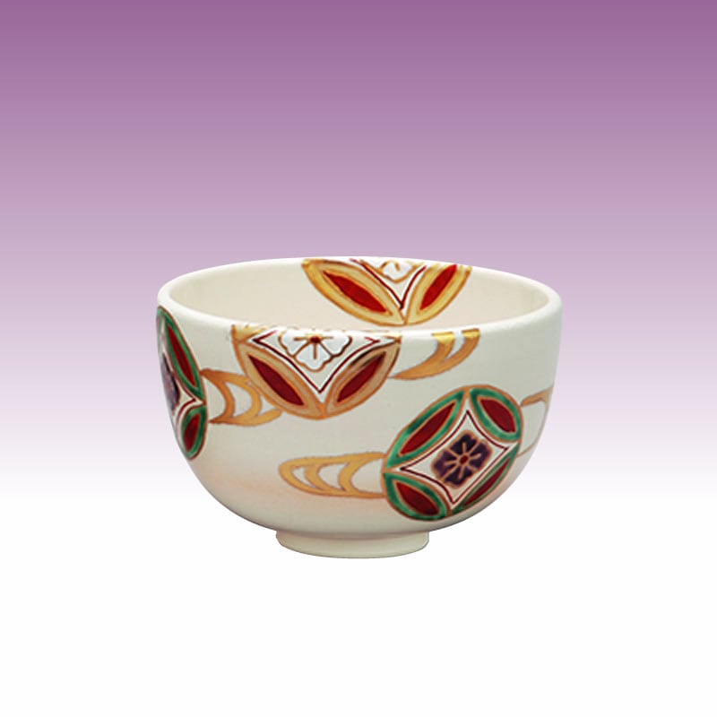 茶碗　仁清　秋草　加藤如水作（桐箱） 茶碗 秋草 抹茶茶碗 抹茶碗 茶道具 茶碗 仁清 秋草 加藤如水作 （桐箱） |