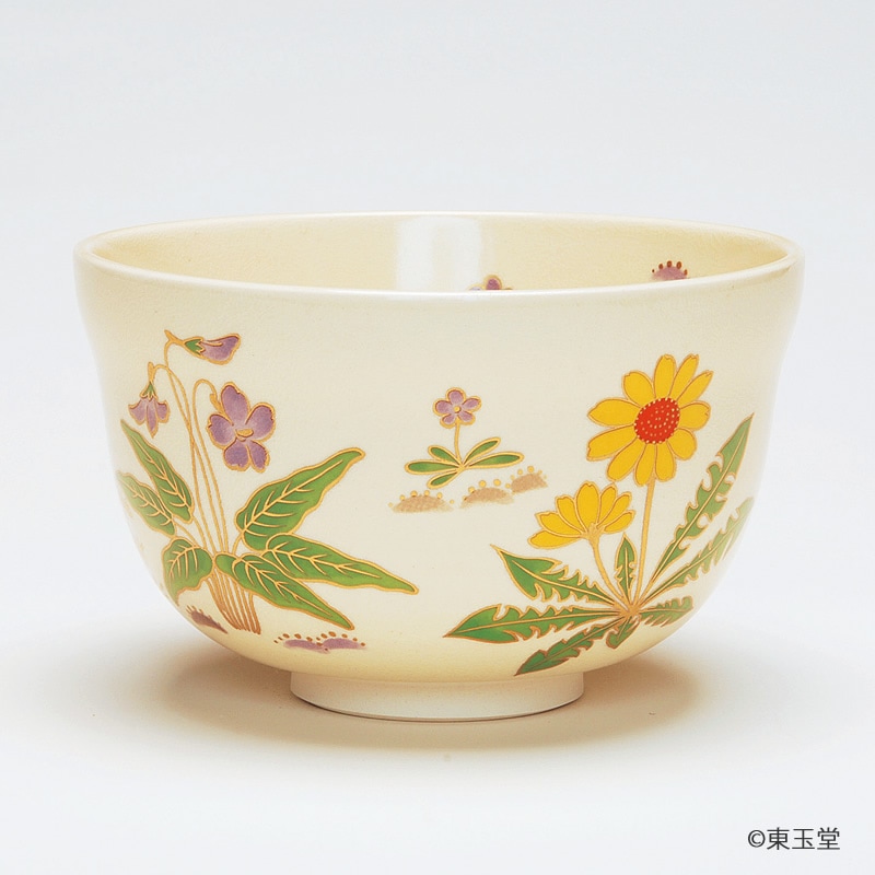 茶碗　仁清　春野  宮地英香作