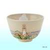 茶碗　色絵　灯台|抹茶茶碗