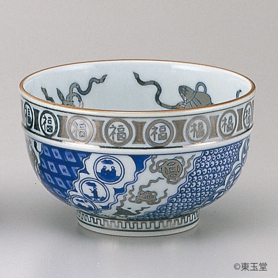 茶碗 白金襴手 宝尽 景徳鎮 | 抹茶茶碗 | |茶道具通販 お茶道具東玉堂