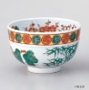 茶碗　色絵　松竹梅　景徳鎮|抹茶茶碗