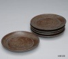 銘々皿　伊羅保　5枚1組|銘々皿|菓子器、銘々皿、黒文字
