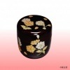 中棗　溜塗　八重桜|棗|茶器（茶入、棗）