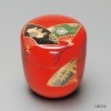 中棗　朱塗　青貝入　扇面|棗|茶器（茶入、棗）