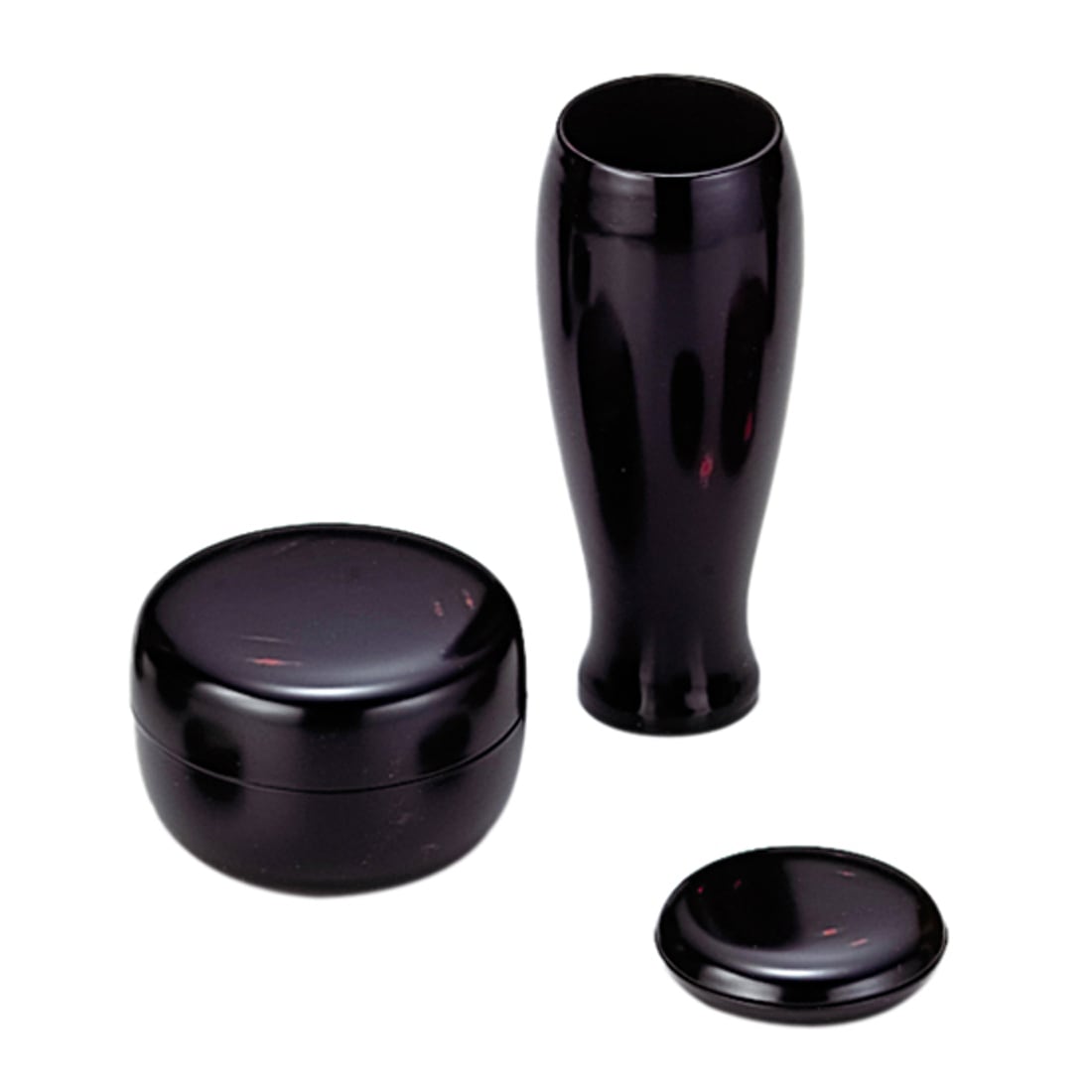 茶箱用　棗　香合　茶筅筒　３点セット　曙　樹脂製