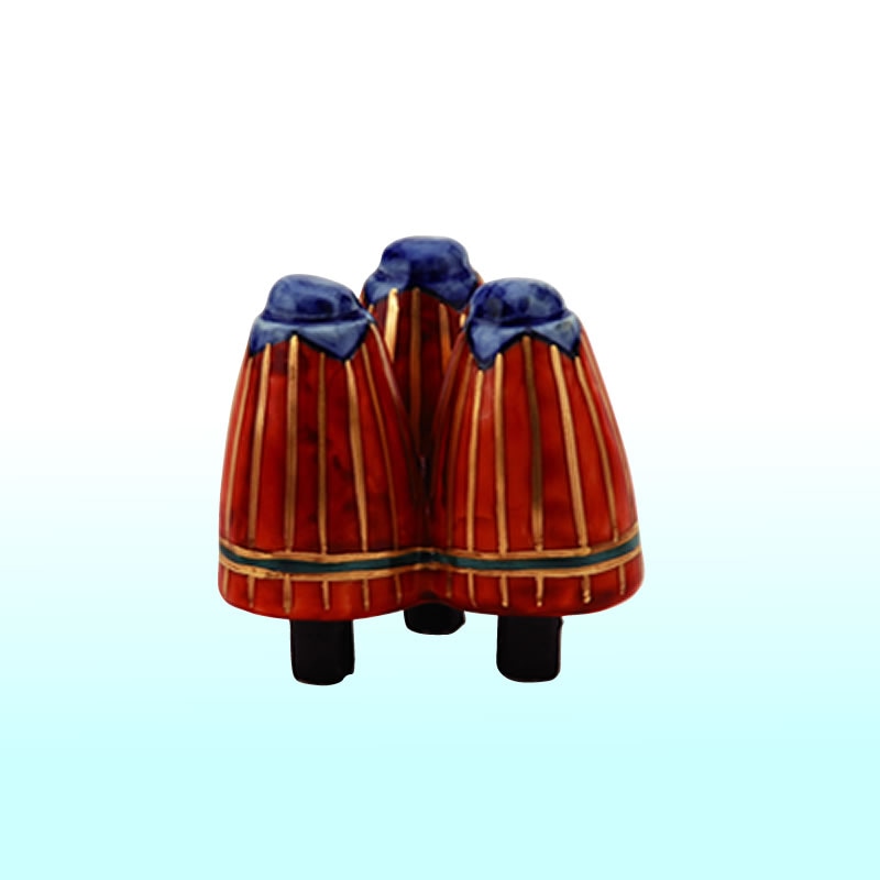 蓋置　色絵　傘