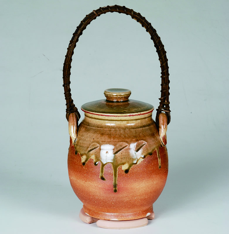 火消壺　信楽　大 (耐熱瓦付）