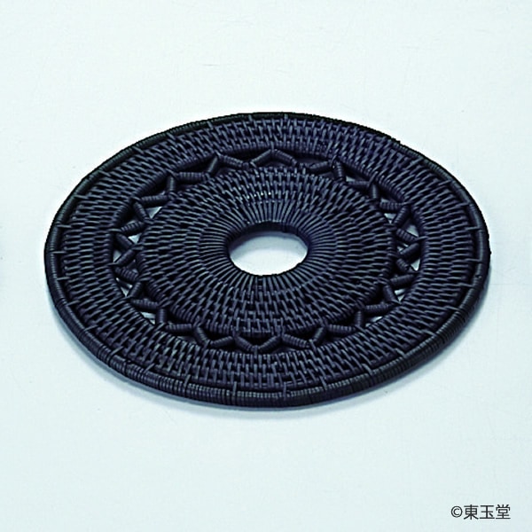 籐釜敷　花形 (メール便対応商品）