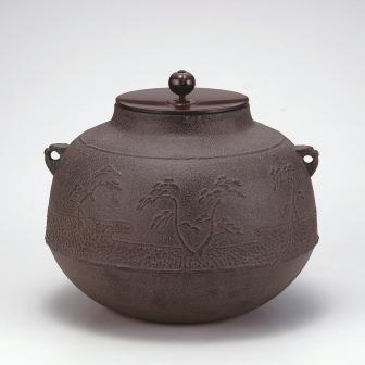 e2716 今日庵 吊り釜 茶釜 紙箱入り 吊釜 茶道具
