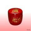 中棗　朱　雛蒔絵|ひな祭りの茶道具|春の茶道具