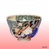茶碗　色絵　立雛|ひな祭りの茶道具|春の茶道具