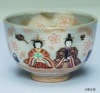 茶碗　乾山　内裏雛|ひな祭りの茶道具|春の茶道具
