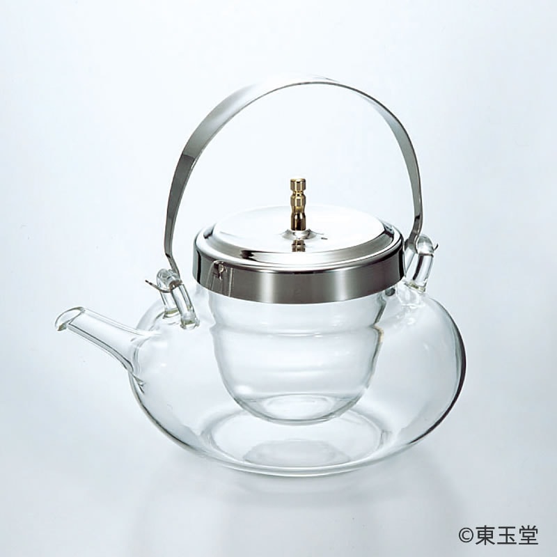 ガラス　茶道具　丸地炉利[冷酒用]（M)　２合（360ml) W16.7×D13×H 15cm