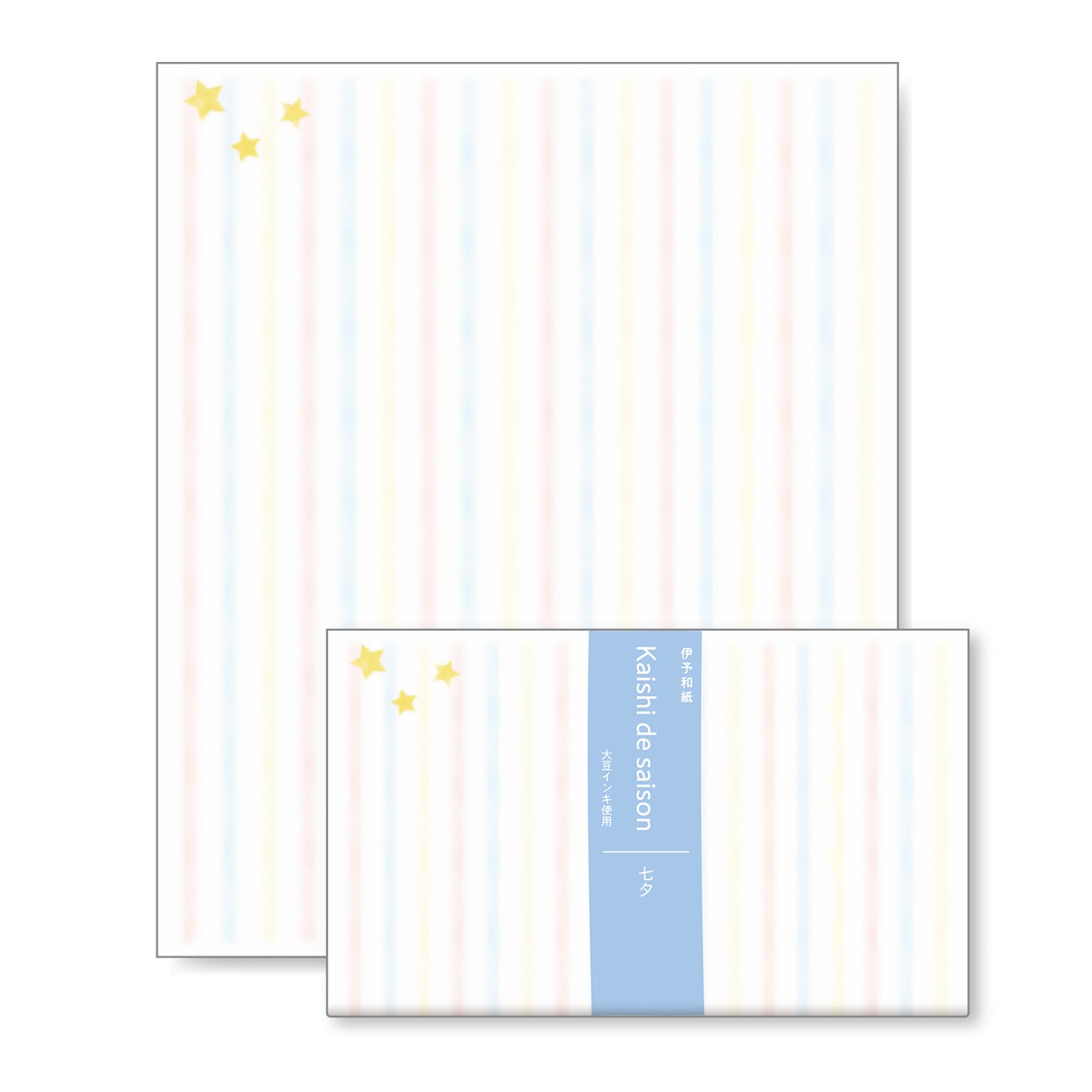 伊予和紙懐紙　七夕　1帖（20枚） (メール便対応商品）