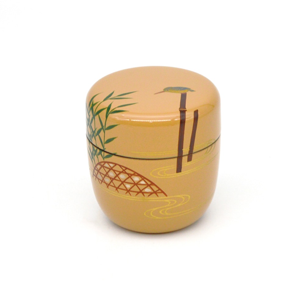 中棗 白漆 カワセミ 中村湖彩作 （桐箱） | 茶器（茶入、棗）,棗