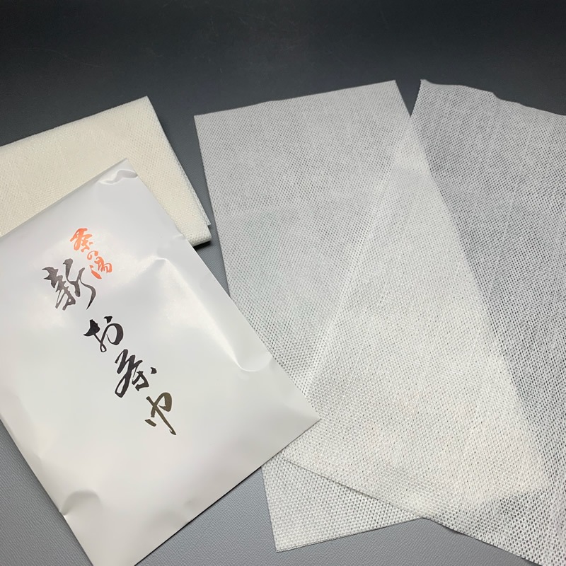 新お茶巾　山口白梅観　15cmｘ30cm　10枚入 (メール便対応商品）