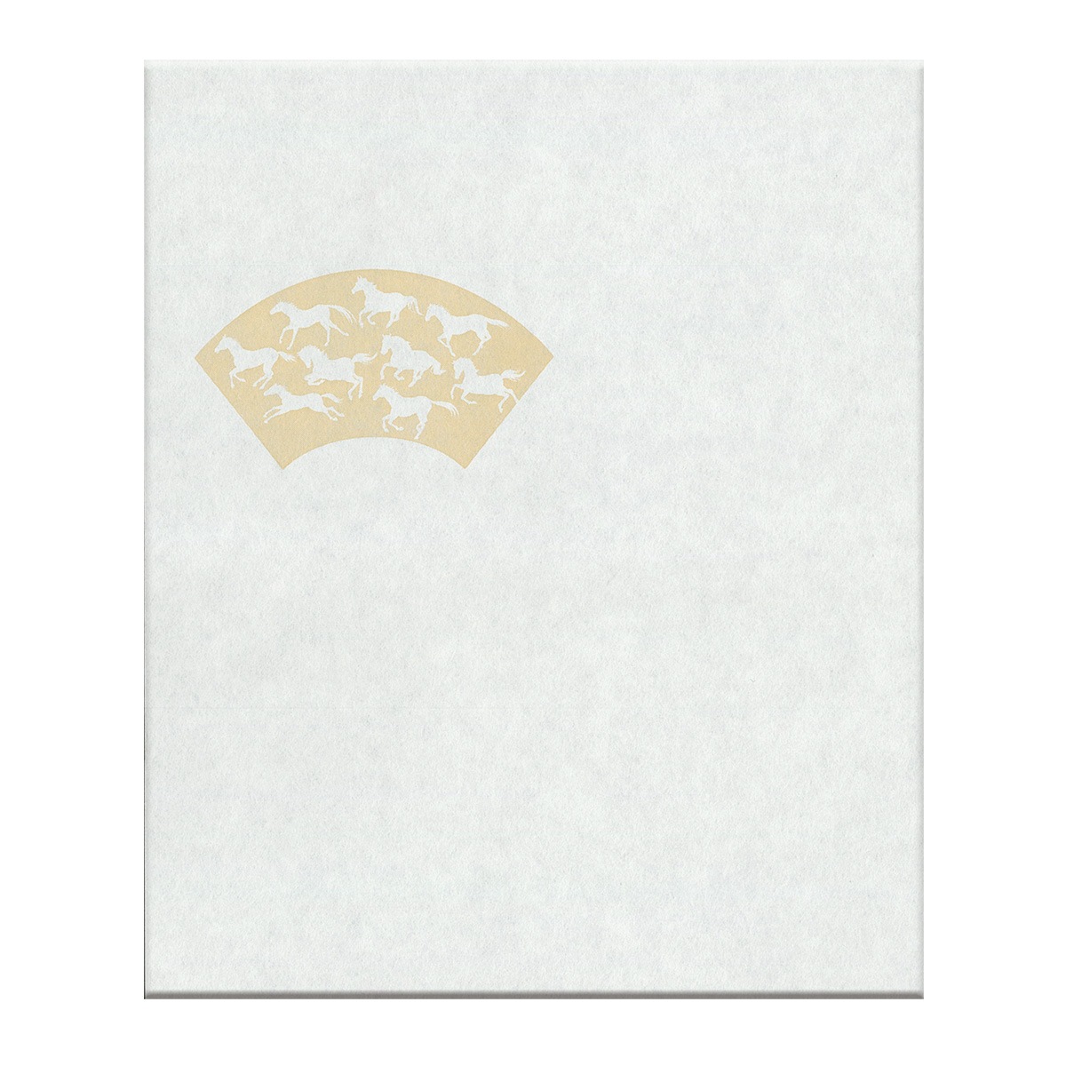 令和8年 干支「午」　干支絵懐紙　万事馬九いく　2帖入　（メール便対応商品）