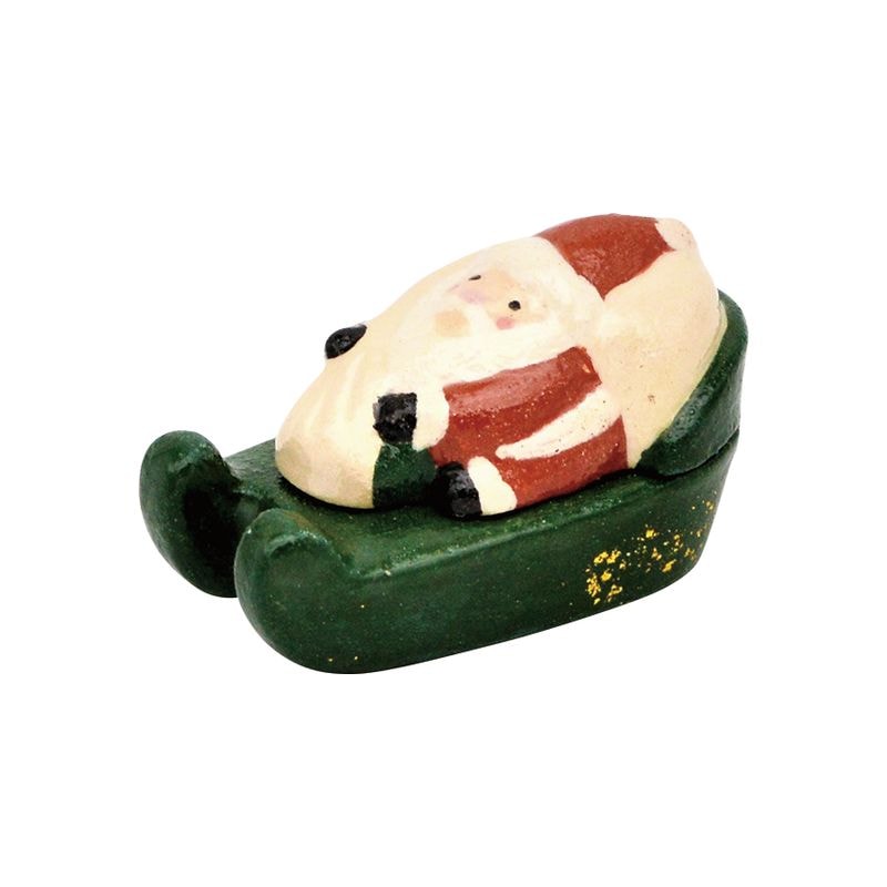 香合 サンタにソリ 楽入窯 (化粧箱) | 冬の茶道具 | |茶道具通販 お