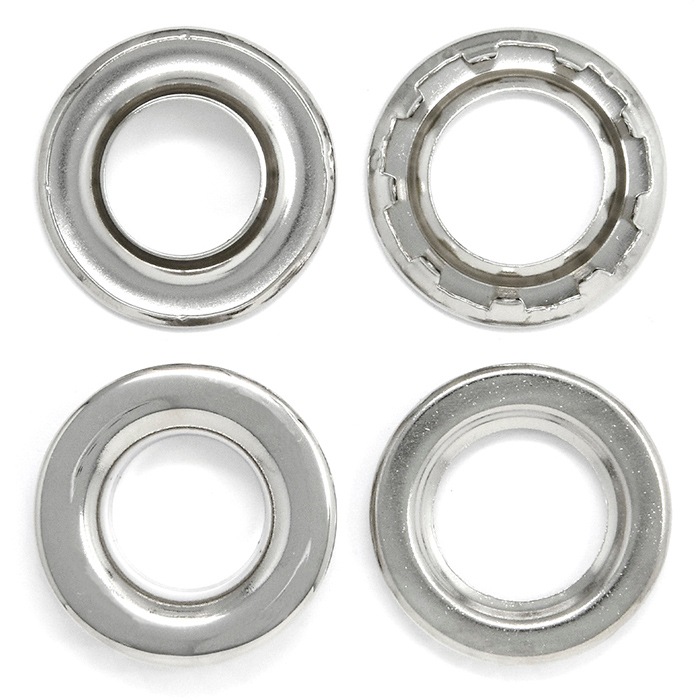 廃番】E110 / ＃5 グロメット / N 〈4個〉:がまぐち口金・各種金具