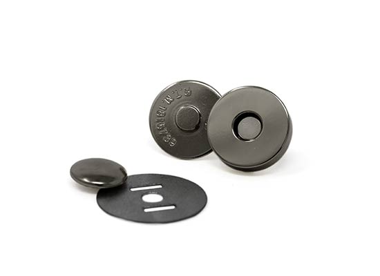 G58 /18mm オス側カシメ式 Rマグネットボタン / B 〈小口・大口・箱
