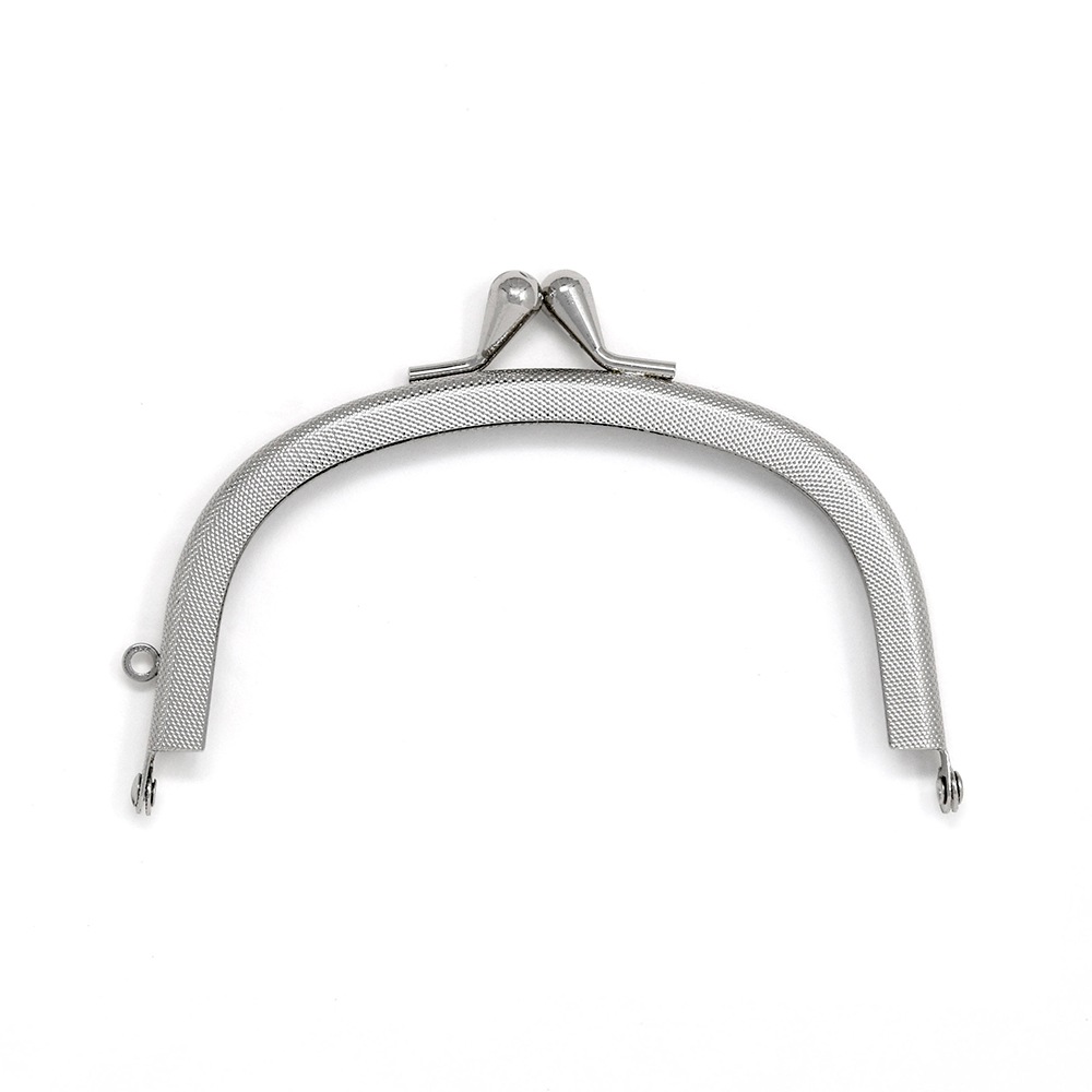 F203 / 9.9cm くし型 がまぐち口金 石目 ラッキョ玉 / N［1～9本