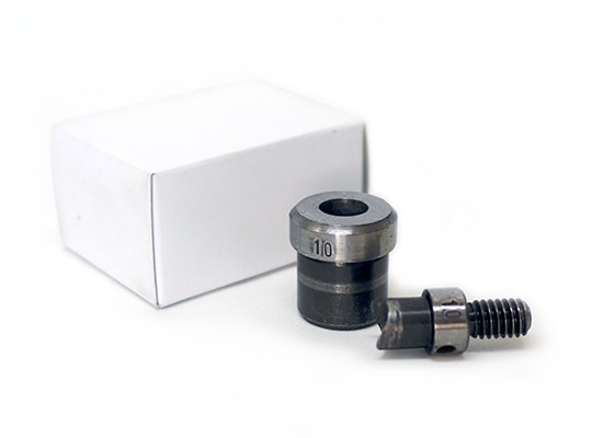 ハンドプレス打駒 穴あけ用各種 〈1組〉:がまぐち口金・各種金具・袋物