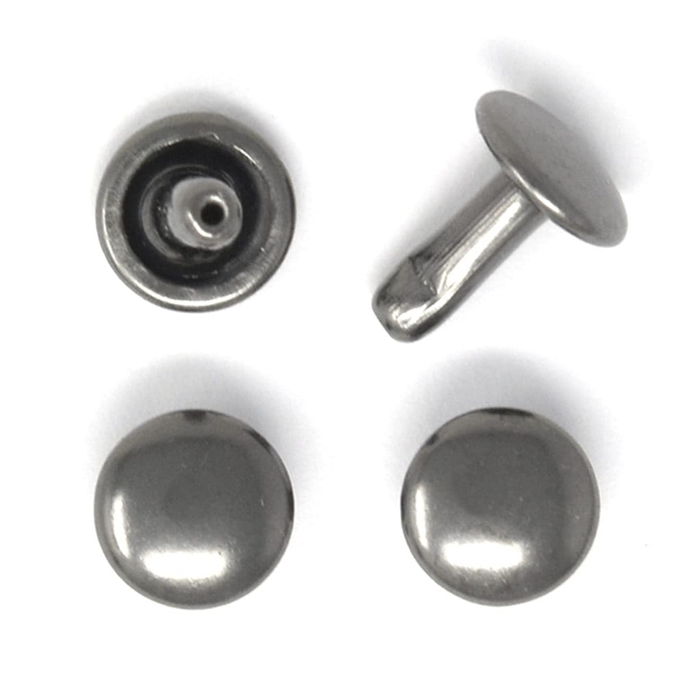 E53 / 両面 大カシメ 【長足】 / B 〈50組・箱〉:がまぐち口金