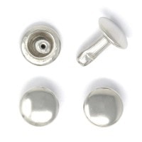 E53 / 両面 大カシメ 【長足】 / BK 〈50組〉:がまぐち口金