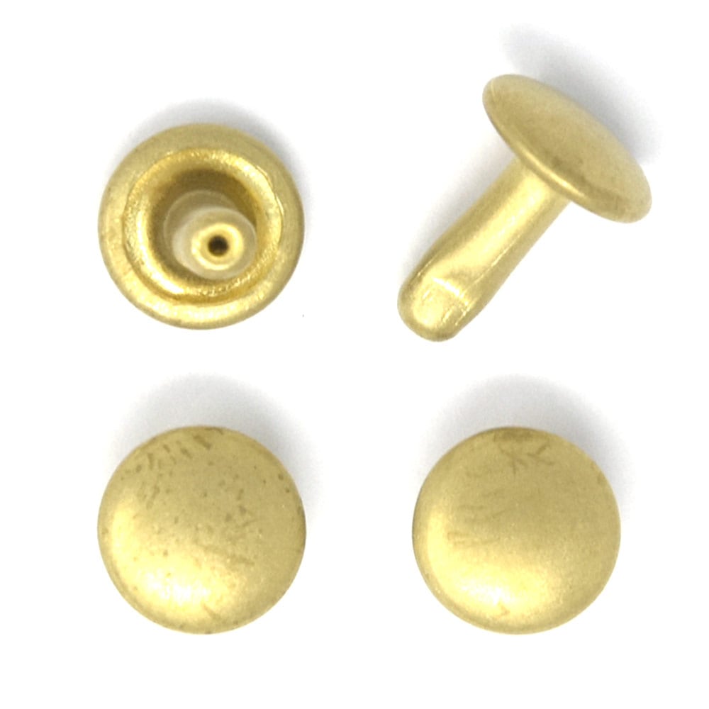 E53 / 両面 大カシメ 【長足】 / VBR 〈50組・箱〉:がまぐち口金・各種