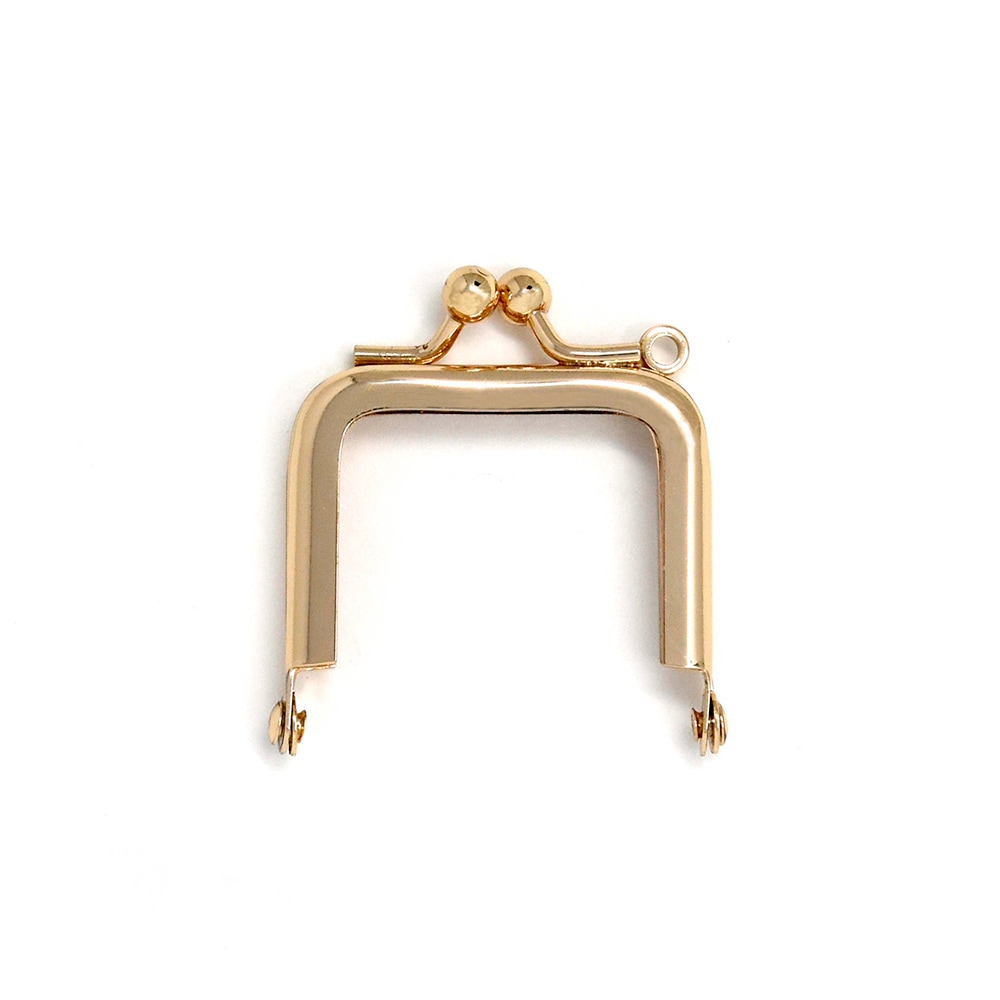 F16 / 4cm 角丸型 がまぐち口金 / G［10～49本 / 5%OFF］:がまぐち口金