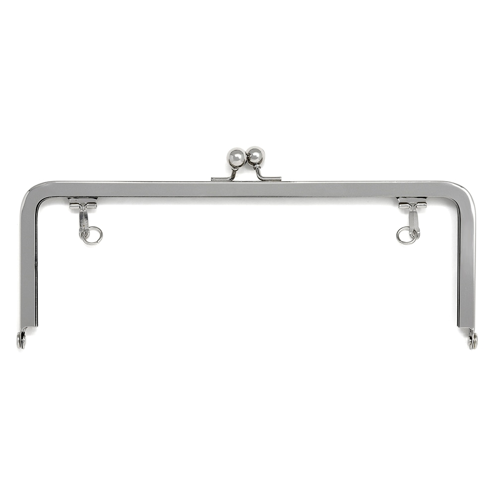 F38 / 24cm 角丸型 がまぐち口金 兼用カン付 / N［30本～ / 5%OFF