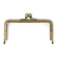 F27 / 10.5cm 角丸型 がまぐち口金 カン付 / ATS［1～9本］:がまぐち