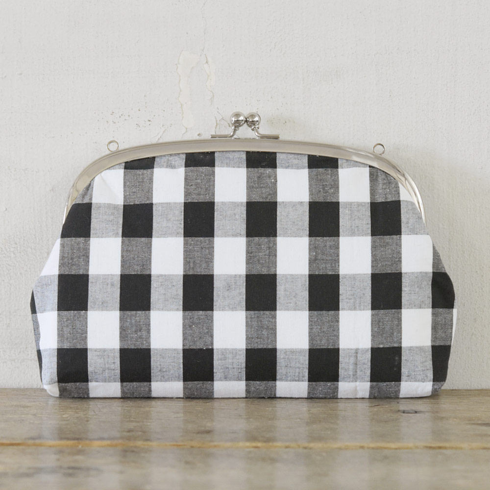 型紙のみ】F15 / 18cm くし型 がまぐち口金 カン付:がまぐち口金・各種