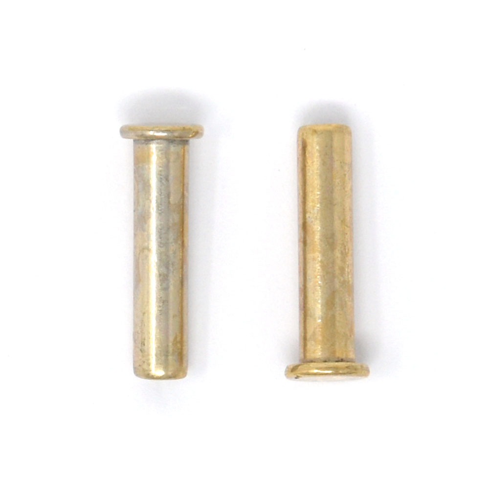 廃番】Y97 / バネ口金用 打込みピン / 真鍮色〈1組〉:がまぐち口金