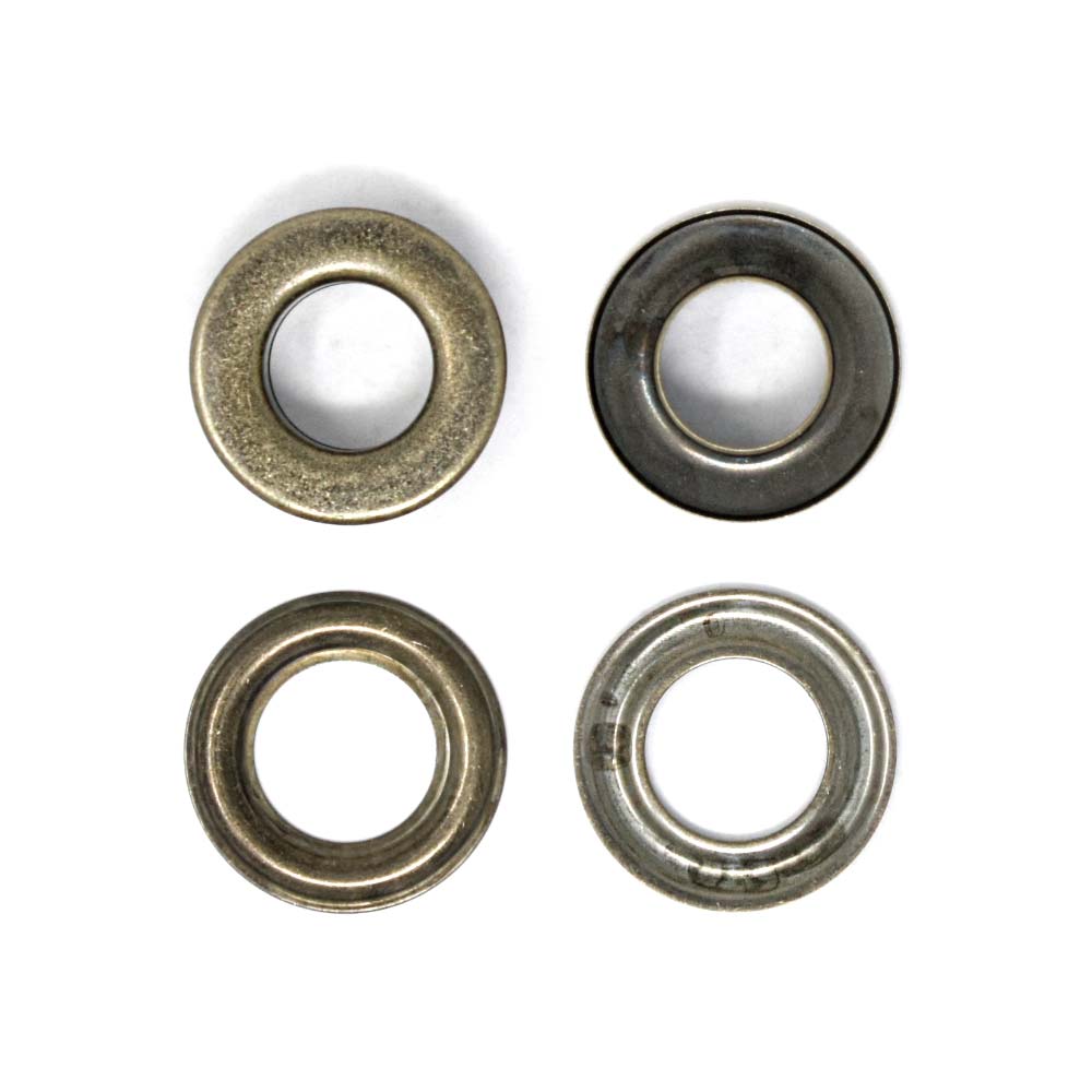 廃番】E123 / FL-18 フラットハトメ / AT 〈小口・箱〉:がまぐち