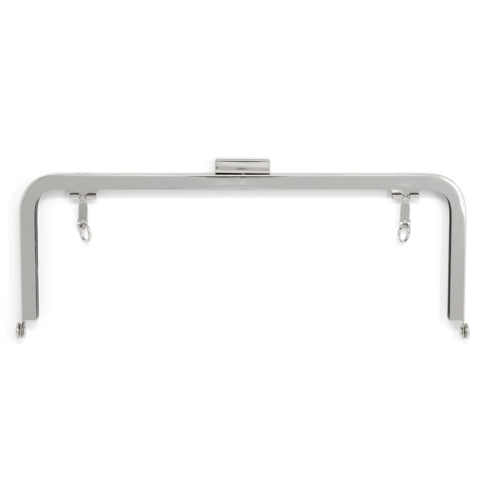 廃番】F94 / 24cm 角丸型 がまぐち口金 キャラメルオコシ 兼用カン付