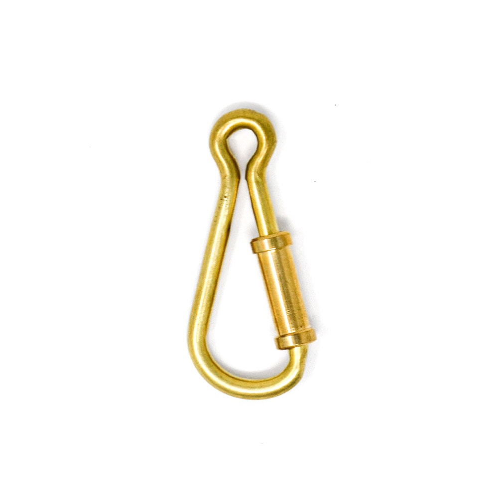 三茄子ページ H752 / No.80 バネセンナスカン / 真鍮無垢 〈2個〉:がまぐち口金