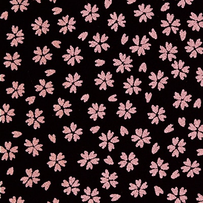 使用済印紙　旧桜の花柄 40000円 と5000円 2枚 金襴生地販売 雪輪兎に桜（赤）柄の和柄生地通販なら都香庵