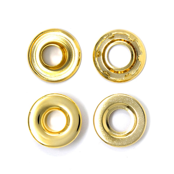 廃番】E106 / ＃1 グロメット / G〈4個〉:がまぐち口金・各種金具