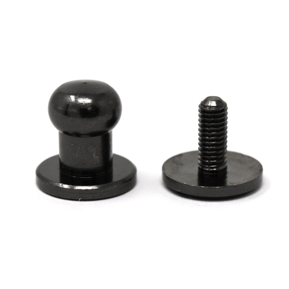 A102 / ネジ式ギボシ 大 / B 〈小口・大口〉:がまぐち口金・各種金具