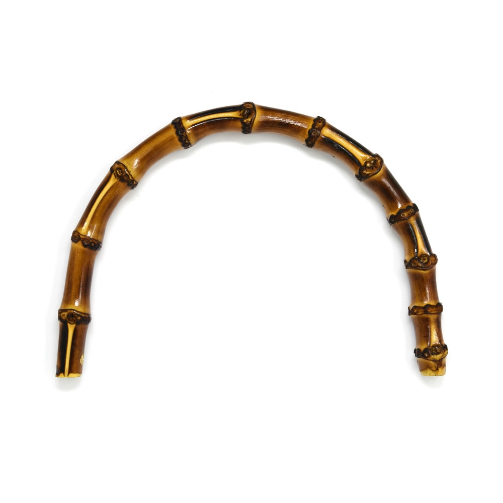 D63 / 馬蹄型 竹持ち手 大 〈1組(2本)〉[1～49組]:がまぐち口金・各種