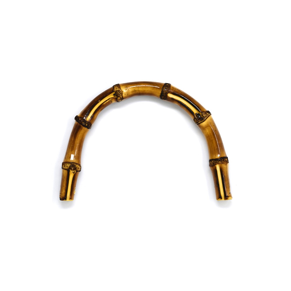 D61 / 馬蹄型 竹持ち手 小 〈1組(2本)〉[1～49組]:がまぐち口金・各種