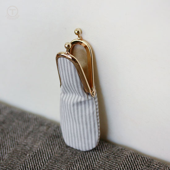 型紙のみ】F77 / 3cm 縦型 がま口口金:がまぐち口金・各種金具・袋物