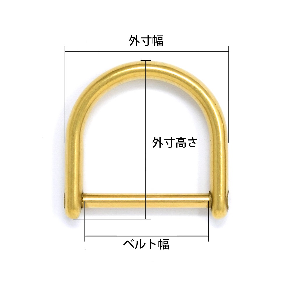 M109～M113 / No.207 Dカン ネジ式 12～24mm / 真鍮無垢 〈2個