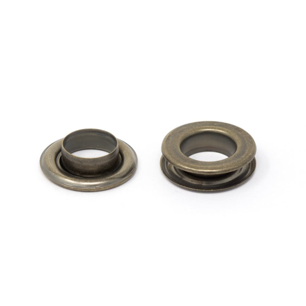 廃番】E125 / FL-22 フラットハトメ / AT 〈小口・箱〉:がまぐち口金