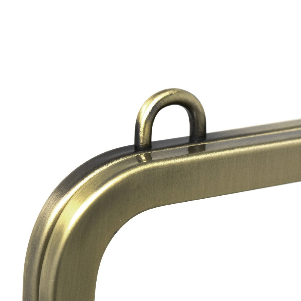 廃番】F93 / 24cm 角丸型 がまぐち口金 U字カン付き / ATS:がまぐち