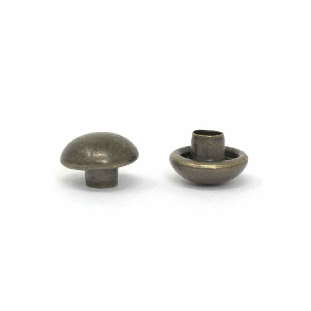 E18 特小玉飾りカシメ 7mm At 30個 がまぐち口金 各種金具 袋物材料の角田商店 ウェブショップツノダ